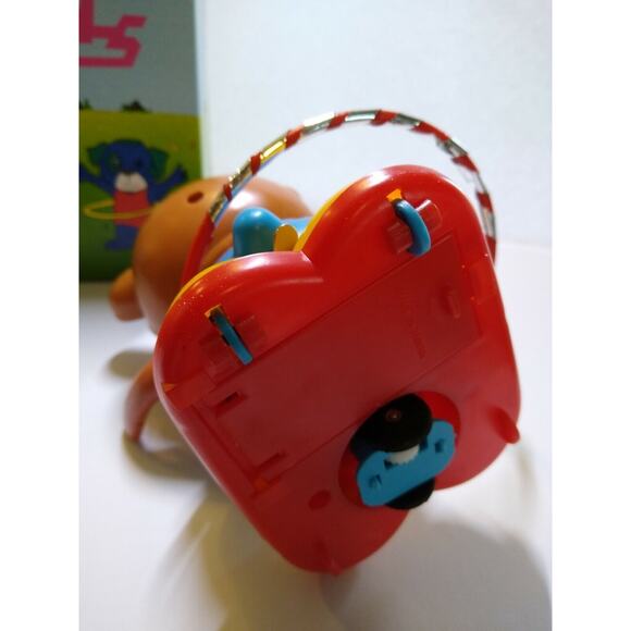 Hula Hula Animals Brown Bear With Hoop Battery Operated Vintage Toy NOS In Box - Picture 4 of 12